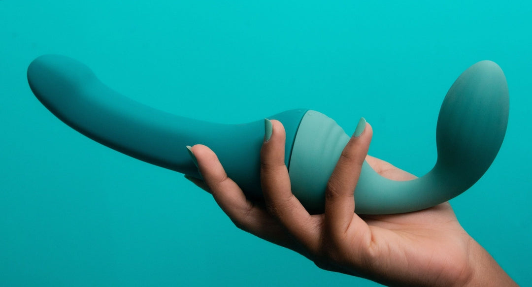 An image of the Banana Split double-ended partner dildo