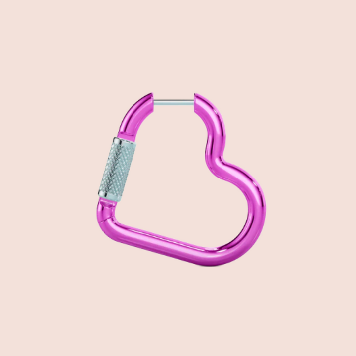 Heart Carabiner Earring