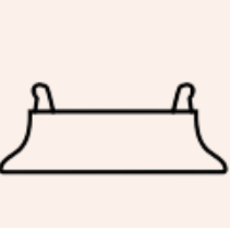 Icon showing the suction cup base, disconnected, that comes with every Banana Split toy.