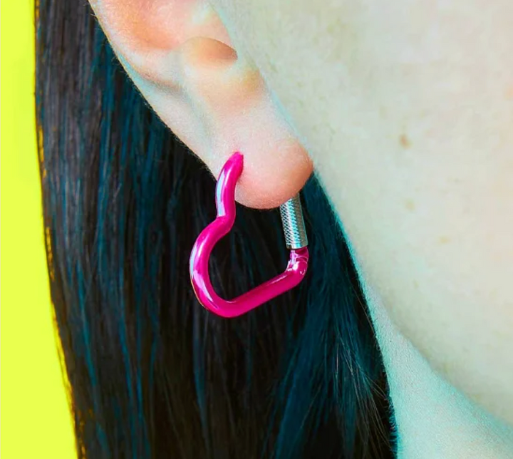 Heart Carabiner Earring